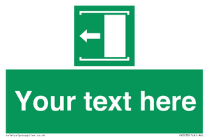 Custom Slide to Open Sign